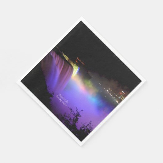Serviette En Papier Niagara Falls, Dancing Lights, (Coin)