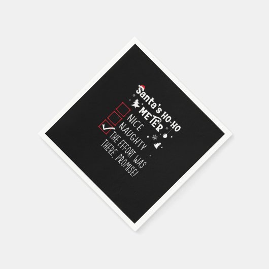 Serviette En Papier Nice Naughty The Was There Promise Christmas (Coin)
