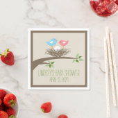 Serviette En Papier Nid d'oiseau | Baby shower (En situation)