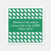 Serviette En Papier NIGERIA FLAG Christian (Devant)