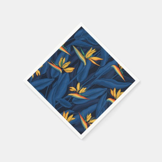 Serviette En Papier Night bird of Paradise garden 2 (Coin)