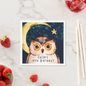 Serviette En Papier Night Owen mignon Sleepover Stwood Anniversaire (En situation)