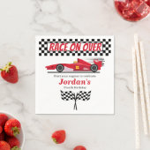 Serviette En Papier N'importe quel âge Anniversaire Red Formule Course (En situation)