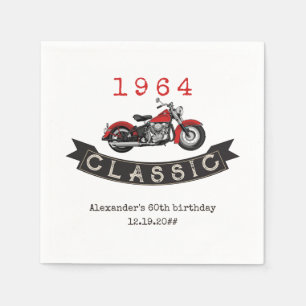 Serviette En Papier N'importe quel âge Vintage moto classique moto mot