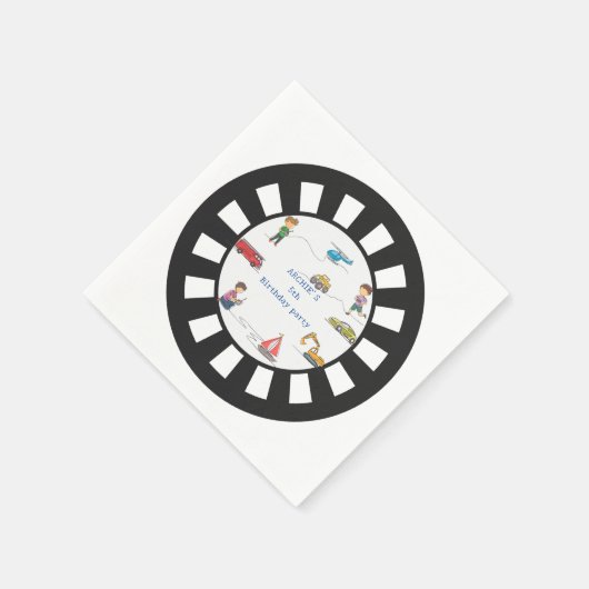 Serviette En Papier N'importe quel Anniversaire de enfant de voiture R (Coin)