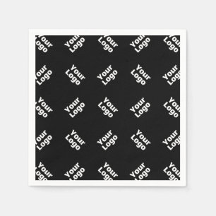 Serviette En Papier N'importe quel logo ou image téléchargée   Motif d