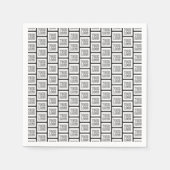 Serviette En Papier N'importe quel Motif de répétition de logo ou d'im (Devant)