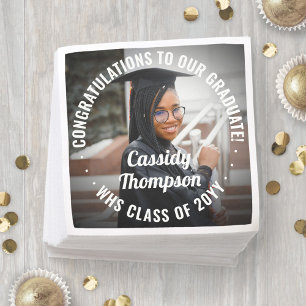 Serviette En Papier N'Importe Quel Texte Photo Moderne Simple Élégant 