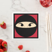 Serviette En Papier Ninja Face (En situation)