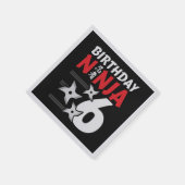 Serviette En Papier Ninja fête d'anniversaire - Anniversaire Ninja 6 (Coin)