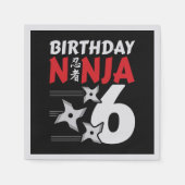 Serviette En Papier Ninja fête d'anniversaire - Anniversaire Ninja 6 (Devant)