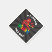 Serviette En Papier Ninja Guerrier fête d'anniversaire (Coin)