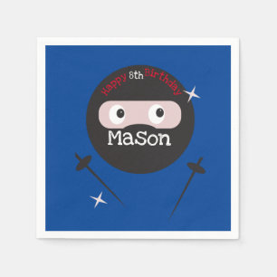 Serviette En Papier Ninja Martial Arts Karate Boys Anniversaire
