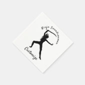 Serviette En Papier Ninja Swordswoman Silhouette Thunder_Cove (Coin)