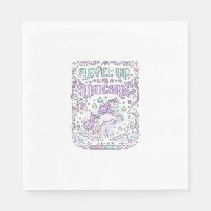 Serviette En Papier Niveau de licorne monte comme une licorne adorable
