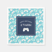 Serviette En Papier Niveau supérieur | Thème Gamer Personnalisé Annive (Devant)