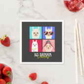 Serviette En Papier No drama Llamas (En situation)