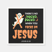 Serviette En Papier NO HOCUS POCUS Christian Halloween Papier (Devant)
