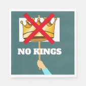 Serviette en papier No Kings (Devant)