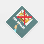 Serviette en papier No Kings (Coin)