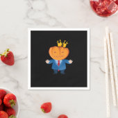 Serviette En Papier No Kings - Trumpkin Citrouille Classic (En situation)