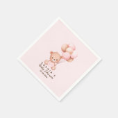 Serviette En Papier No podemos esperar mas Lindo oso Rosa Baby shower (Coin)