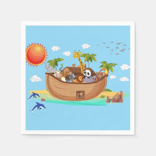 Serviette En Papier Noah's Ark (Devant)