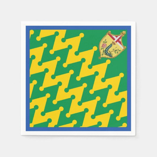 Serviette En Papier Nobile Contrada del Bruco (Caterpillar) Palio (Devant)