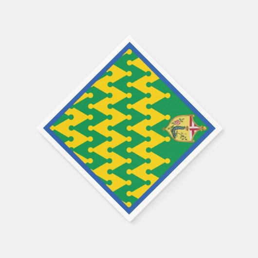 Serviette En Papier Nobile Contrada del Bruco (Caterpillar) Palio (Coin)