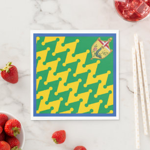 Serviette En Papier Nobile Contrada del Bruco (Caterpillar) Palio