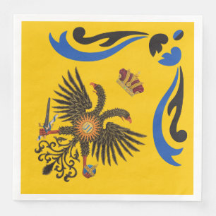 Serviette En Papier Nobile Contrada dell'Aquila Palio di Siena (aigle)