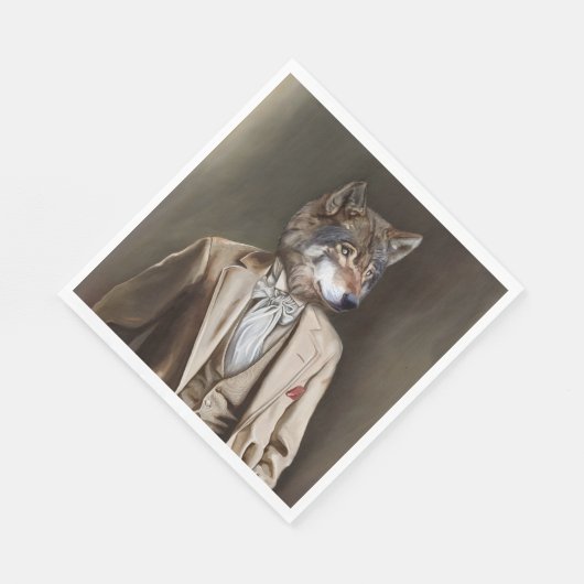 Serviette En Papier Noble Beasts - Dandy Wolf (Coin)