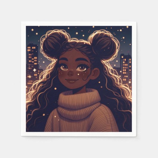 Serviette En Papier Nocturne Hue (Devant)