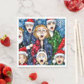 Serviette En Papier Noël (En situation)