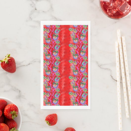 SERVIETTE EN PAPIER NOËL (En situation)