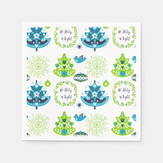 Serviette En Papier Noël (Devant)
