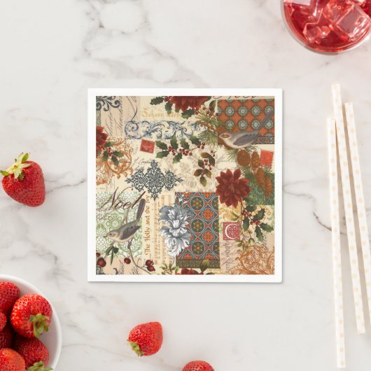 Serviette En Papier Noel (En situation)