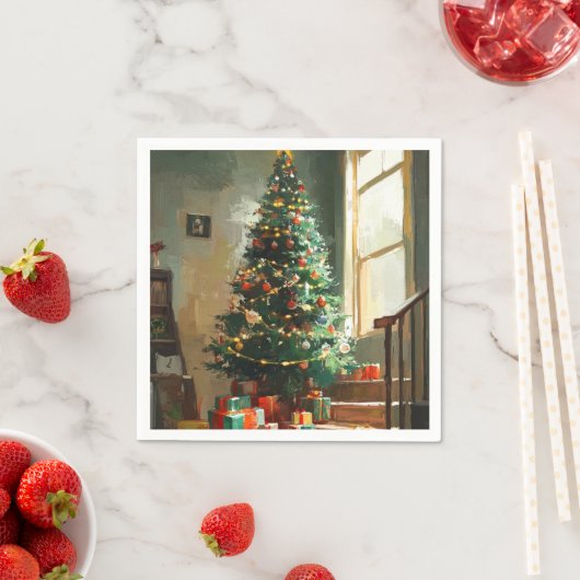 Serviette En Papier noël (En situation)