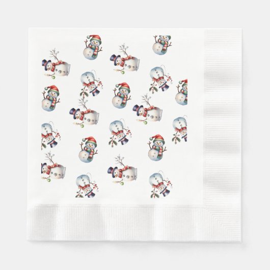 Serviette En Papier Noël (Devant)