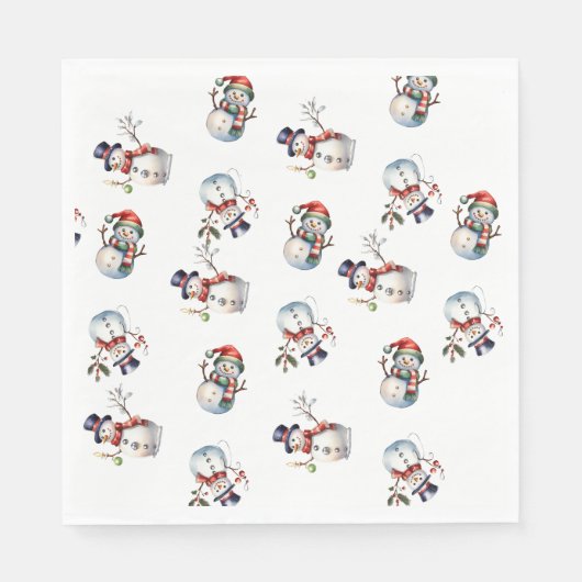 Serviette En Papier Noël (Devant)