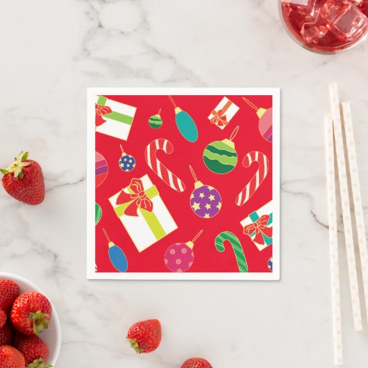 Serviette En Papier Noël (En situation)