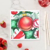 Serviette En Papier Noël (En situation)