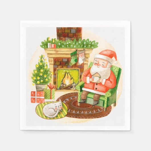 Serviette En Papier Noël (Devant)