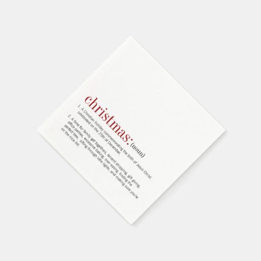 Serviette En Papier Noël (Coin)