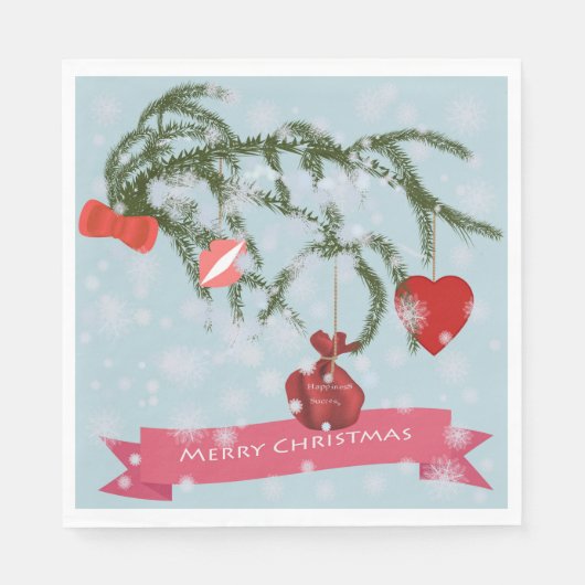 Serviette En Papier Noël (Devant)