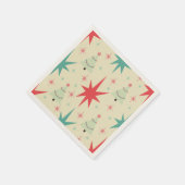 Serviette En Papier Noël 1950 Rétro (Coin)