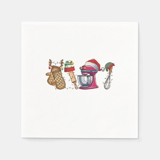Serviette En Papier Noël 2026, (Devant)
