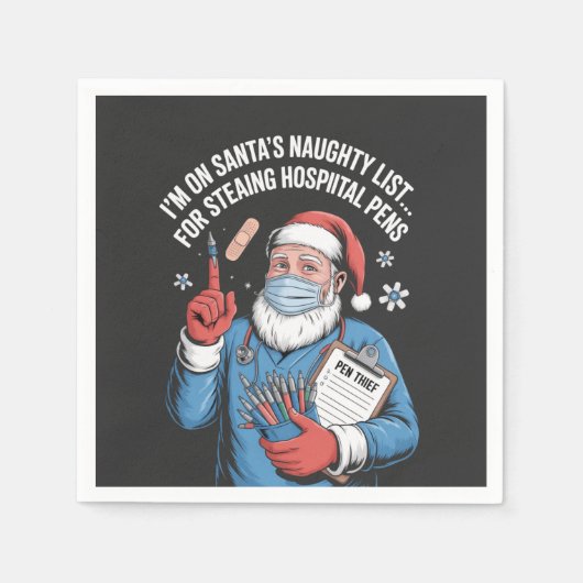 Serviette En Papier Noël 2026,  (Devant)