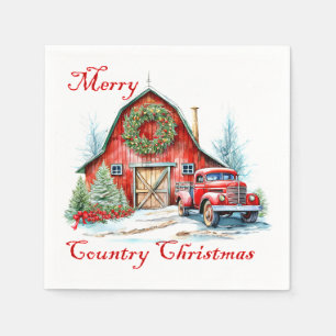 Serviette En Papier Noël à la campagne