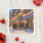 Serviette En Papier Noël à l'ancienne (En situation)